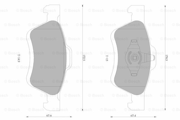 BOSCH 0 986 AB9 402 Brake...