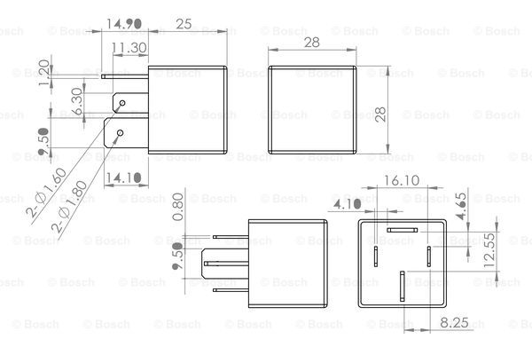 BOSCH 0 986 AH0 083 Relè multifunzione