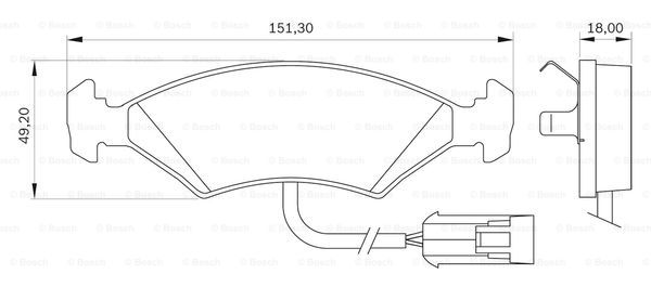 BOSCH 0 986 BB0 002 Brake...