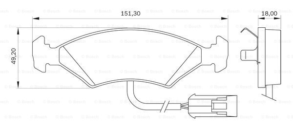 BOSCH 0 986 BB0 003 Brake...