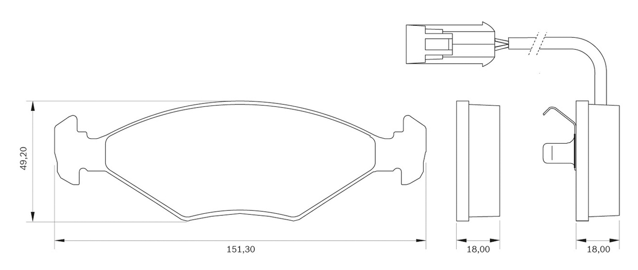 BOSCH 0 986 BB0 005 Brake...