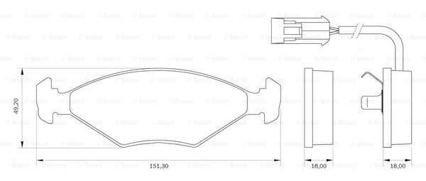 BOSCH 0 986 BB0 006 Brake...