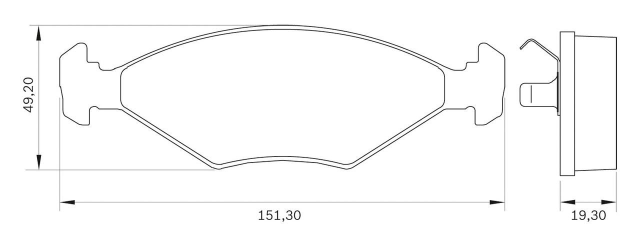 BOSCH 0 986 BB0 008 Brake...