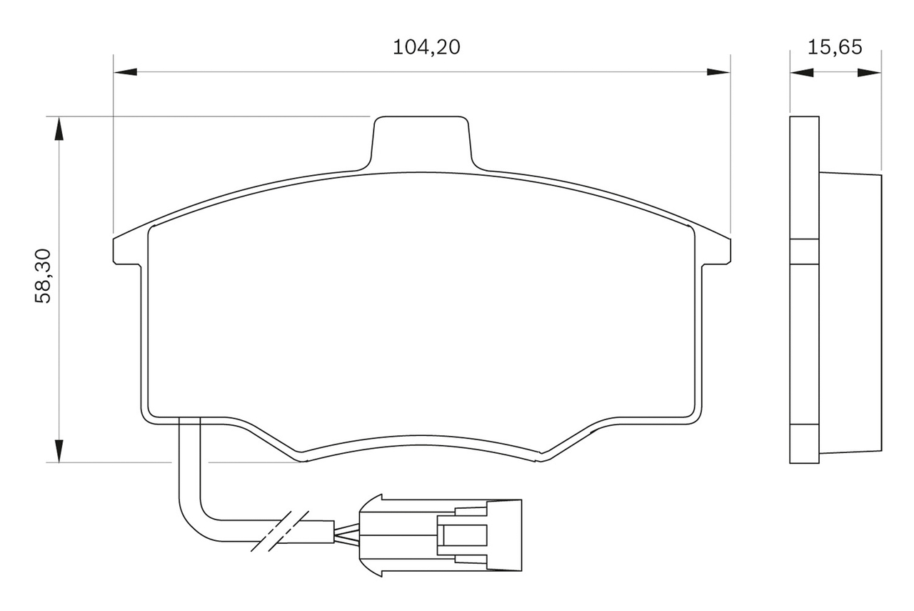 BOSCH 0 986 BB0 018 Brake...