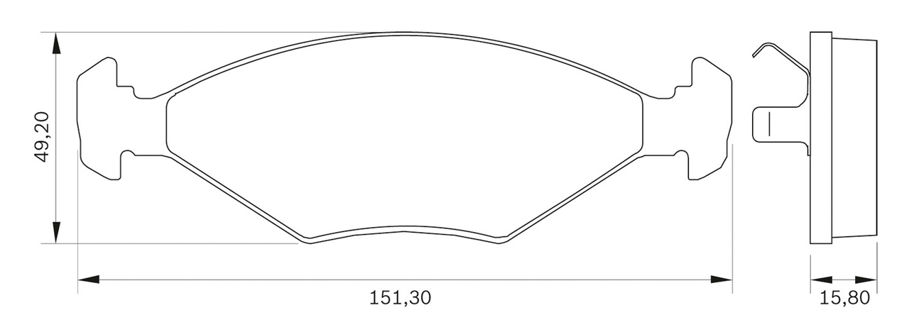 BOSCH 0 986 BB0 025 Brake...