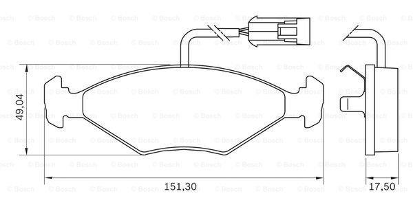 BOSCH 0 986 BB0 028 Brake...