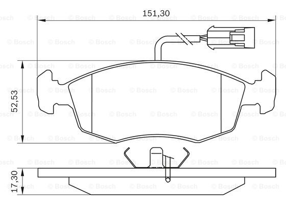 BOSCH 0 986 BB0 043 Brake...