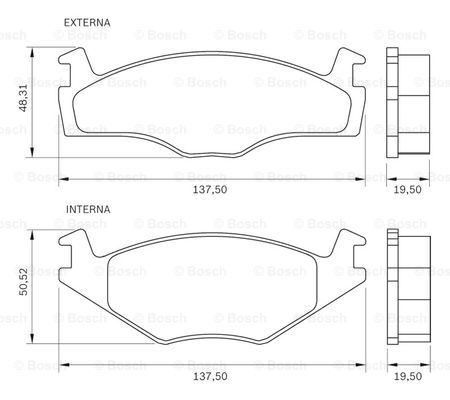 BOSCH 0 986 BB0 045 Brake...