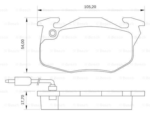 BOSCH 0 986 BB0 052 Brake...