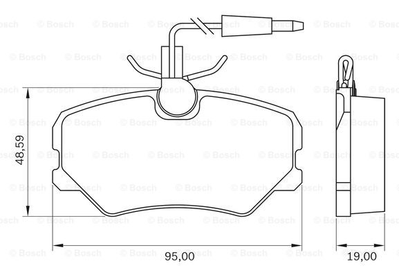 BOSCH 0 986 BB0 055 Brake...