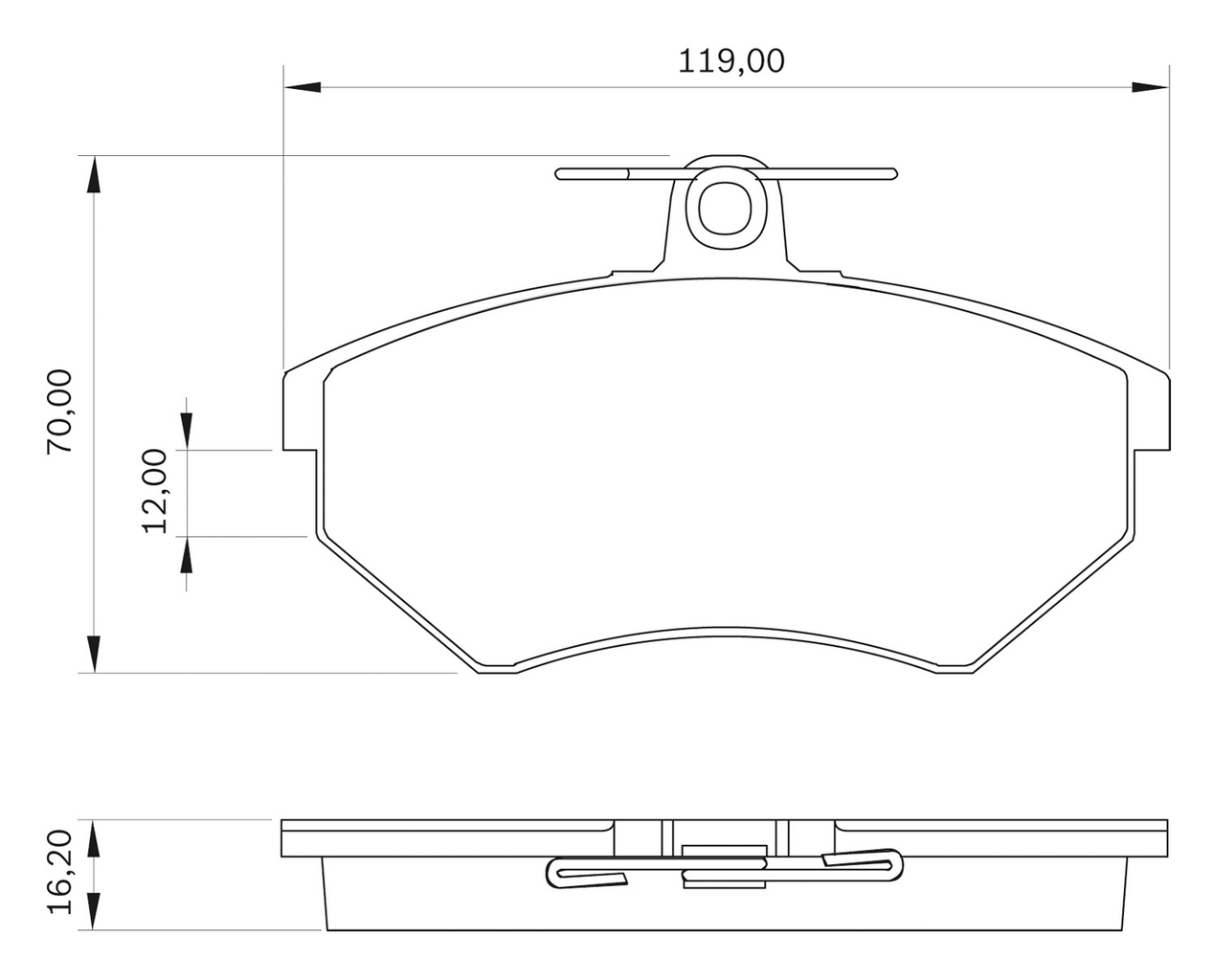 BOSCH 0 986 BB0 058 Brake...