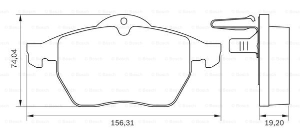 BOSCH 0 986 BB0 064 Brake...