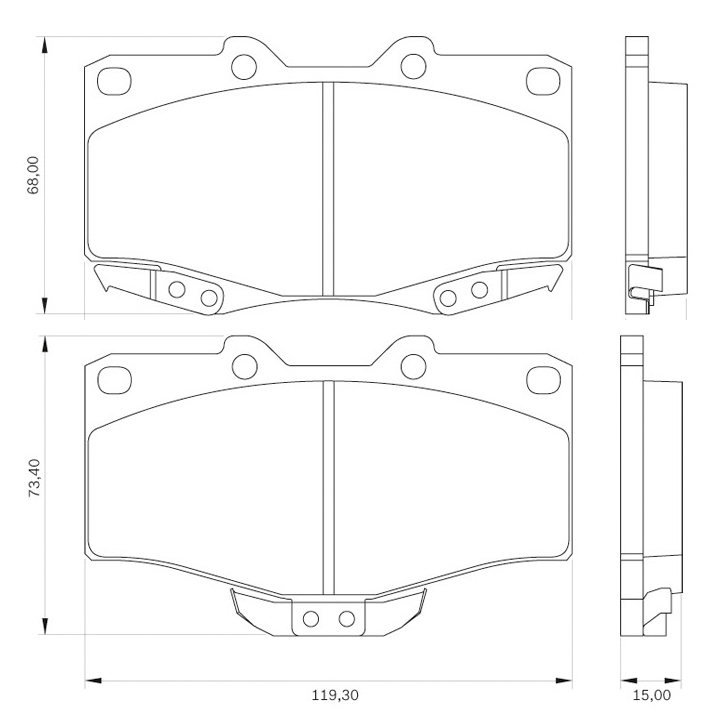 BOSCH 0 986 BB0 070 Brake...