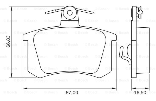 BOSCH 0 986 BB0 105 Brake...