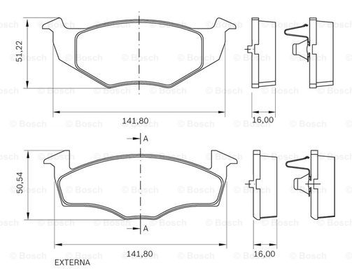 BOSCH 0 986 BB0 130 Brake...