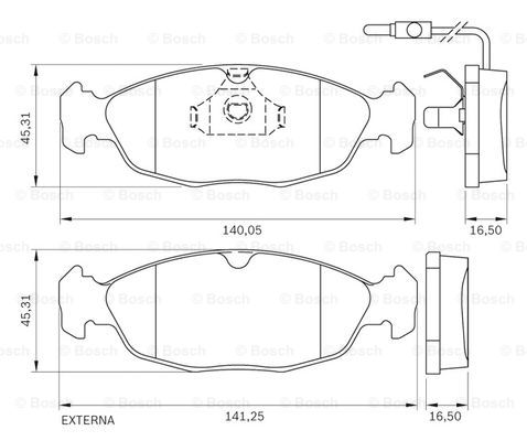 BOSCH 0 986 BB0 146 Brake...