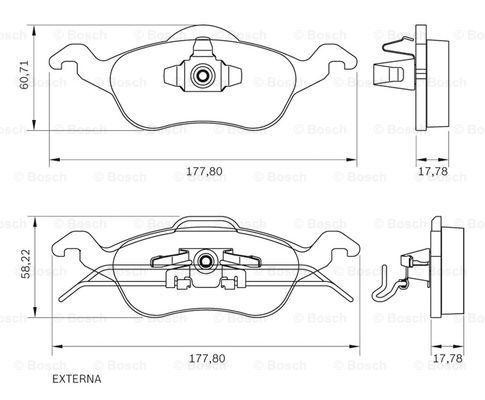 BOSCH 0 986 BB0 162 Brake...