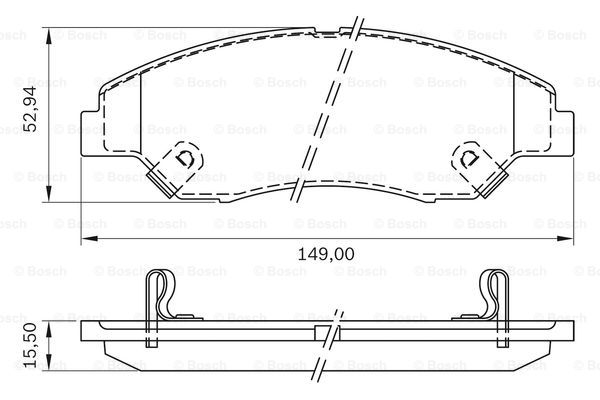 BOSCH 0 986 BB0 173 Brake...