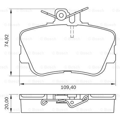 BOSCH 0 986 BB0 176 Brake...