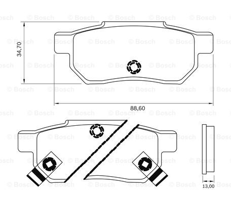 BOSCH 0 986 BB0 211 Brake...