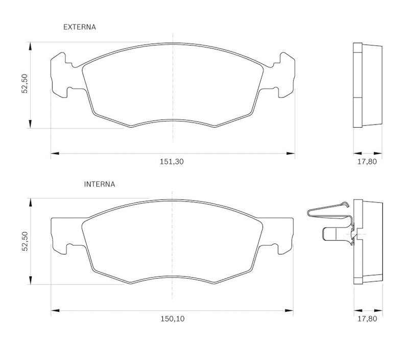 BOSCH 0 986 BB0 250 Brake...