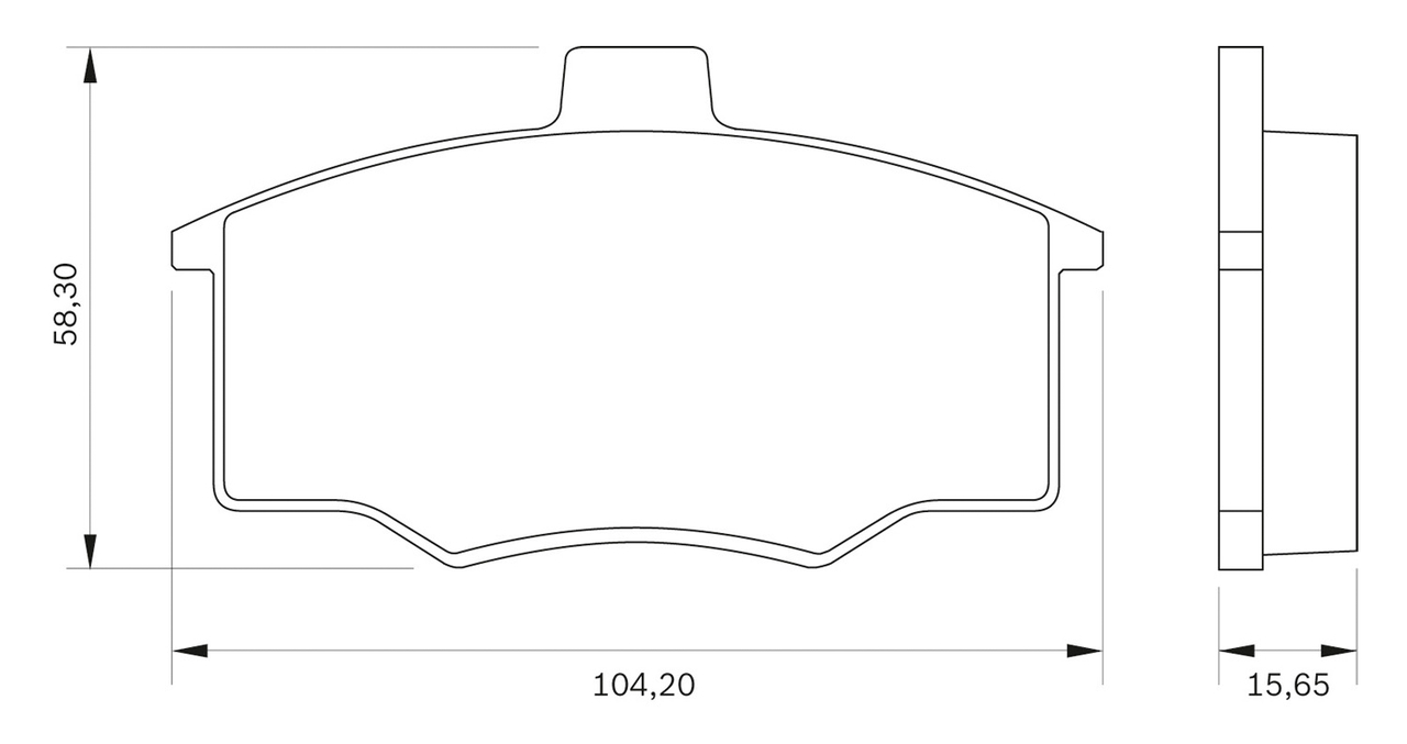 BOSCH 0 986 BB0 258 Brake...