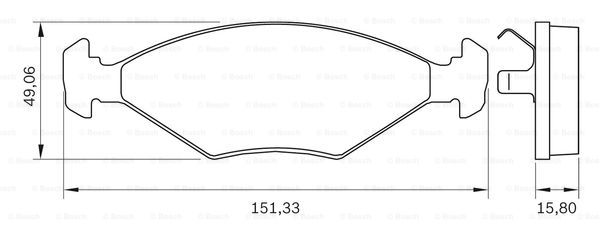 BOSCH 0 986 BB0 263 Brake...