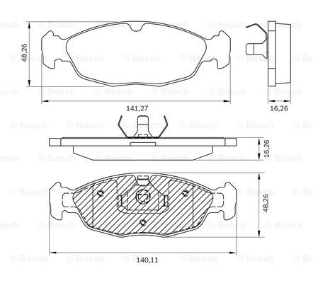 BOSCH 0 986 BB0 266 Brake...