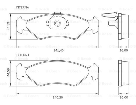 BOSCH 0 986 BB0 276 Brake...