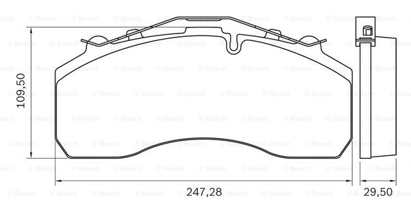 BOSCH 0 986 BB0 287 Brake...