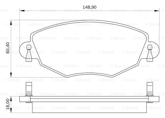 BOSCH 0 986 BB0 574 Brake...