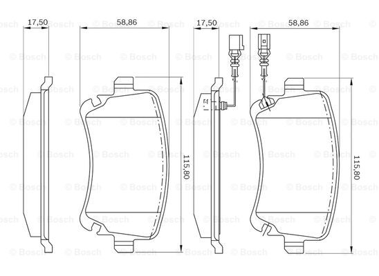 BOSCH 0 986 BB0 576 Brake...