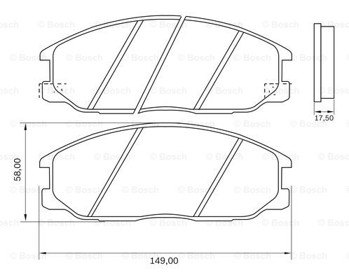 BOSCH 0 986 BB0 589 Brake...