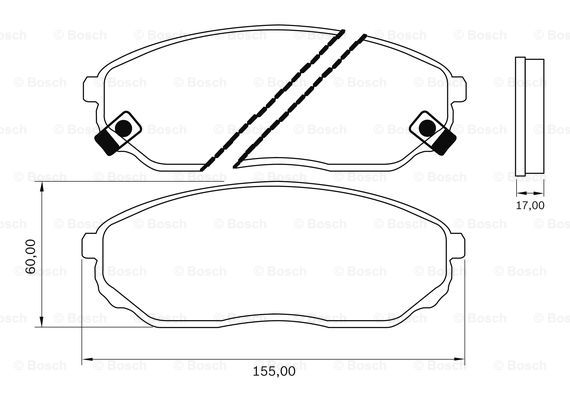 BOSCH 0 986 BB0 593 Brake...