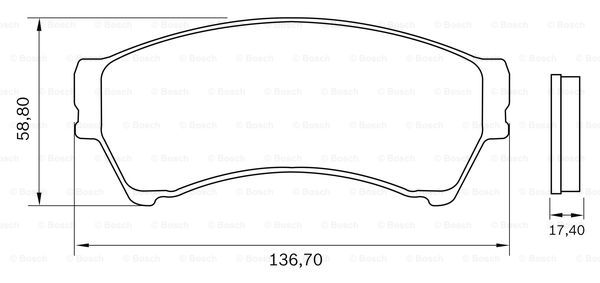 BOSCH 0 986 BB0 599 Brake...