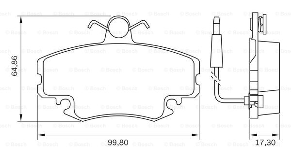 BOSCH 0 986 BB0 704 Brake...