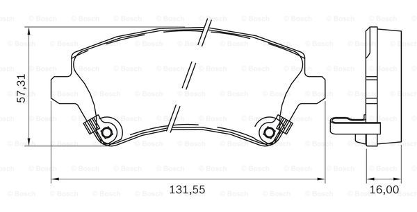 BOSCH 0 986 BB0 708 Brake...