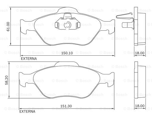 BOSCH 0 986 BB0 710 Brake...