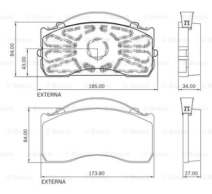 BOSCH 0 986 BB0 712 Brake...