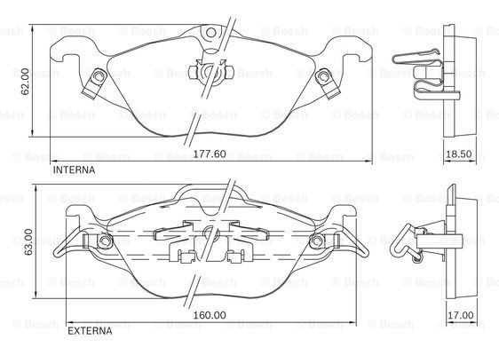 BOSCH 0 986 BB0 713 Brake...