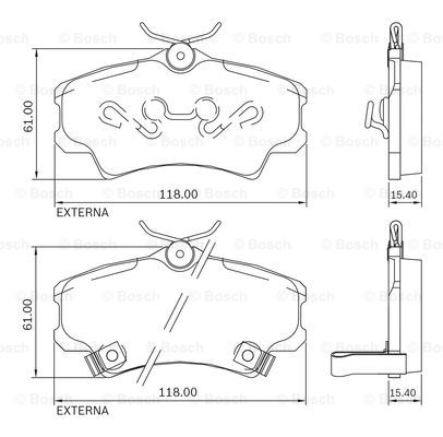 BOSCH 0 986 BB0 715 Brake...