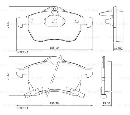 BOSCH 0 986 BB0 716 Brake...