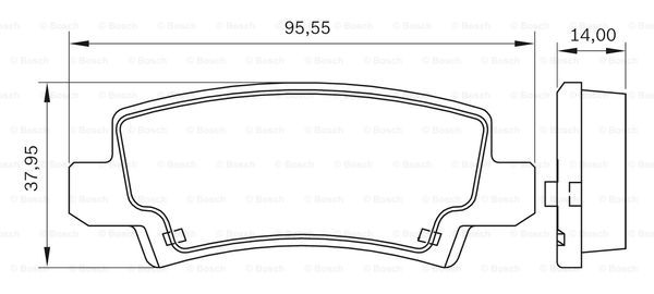 BOSCH 0 986 BB0 725 Brake...