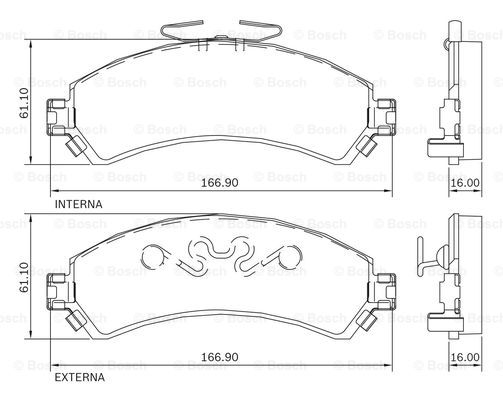 BOSCH 0 986 BB0 731 Brake...