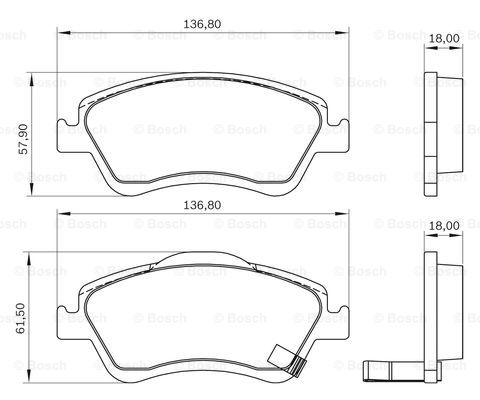 BOSCH 0 986 BB0 776 Brake...