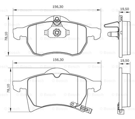 BOSCH 0 986 BB0 798 Brake...