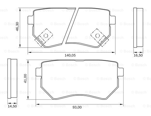 BOSCH 0 986 BB0 906 Brake...