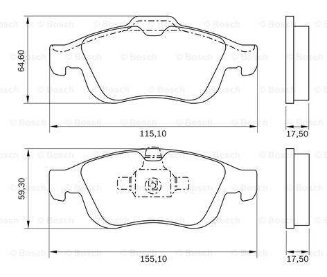 BOSCH 0 986 BB0 981 Brake...