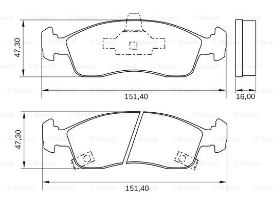 BOSCH 0 986 BB0 982 Brake...