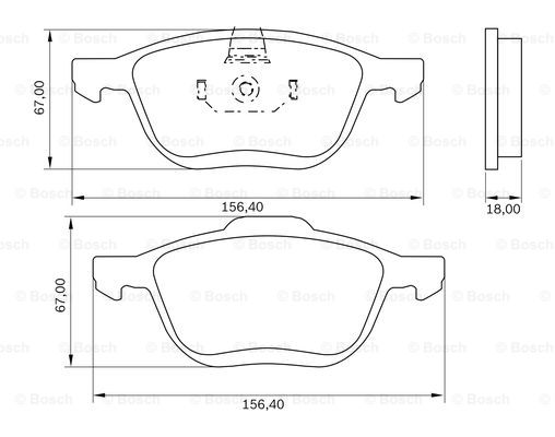 BOSCH 0 986 BB0 985 Brake...